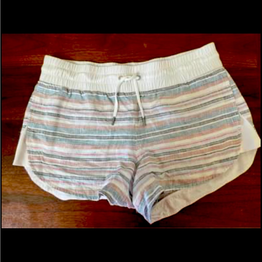 Athleta Striped Linen Shorts - size 10